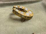 9ct Gold Victorian Opal Horseshoe Brooch