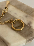 Private sale 18ct Italian Twisted Nail / Ankh Key Ring / Pendant