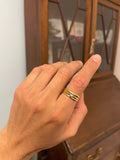 Reserved 18ct Gold Rose Cut Diamond Band