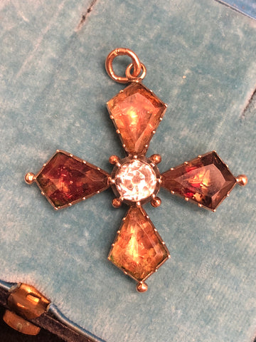 Georgian Paste Cross in Gold