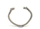 Sterling Silver Big Cat Bangle