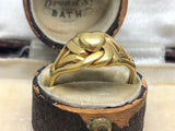 Antique 18ct Gold Heart Knot Ring