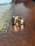 Part 1/2 Late Victorian 18ct Castle Bloodstone Inatglio Ring