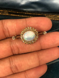 15ct Victorian Opal and Dimond Starburst brooch
