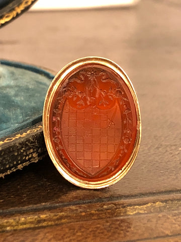 Part 2/2 Georgian Gold Carnelian Seal Fob