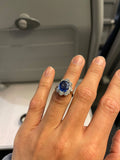 Private Sale Vintage 18ct Gold Diamond and Sapphire Ring