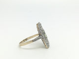 Art Deco Peridot Panel Ring - Ishy Antiques