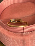 Art Deco 18ct Gold Old Cut Diamond Three Stone Ring