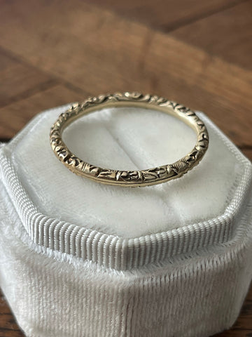 11ct Gold Georgian Large Split Ring