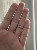 18ct and Platinum Deco Star Bezel Set Diamond 5 Stone Ring