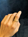 Reserved - 18ct Yellow and White Gold Twist Band Size R 1/2