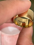 Reserved 18ct Wide Gold Wedding Band 12.5 grams