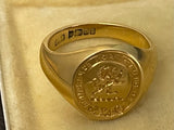 Rampant Lion 18ct Signet Ring
