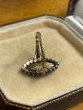 Dutch Revival Diamond Navette Ring