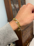 1/3 Gold And Diamond Curb Bracelet
