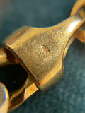 18ct White and Yellow Gold Figaro Curb Bracelet