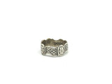Vintage sterling silver posey ring with French inscription " Vous Avez Mon Coeur"