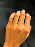 18ct Yellow and White Gold Twist Band Size L