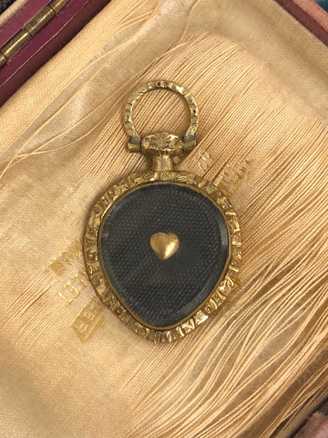 Georgian Pinchbeck Heart Locket