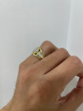 18ct Gold Diamond Navette Ring