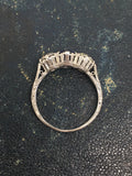 Victorian Platinum Sapphire and Diamond Ring - Ishy Antiques