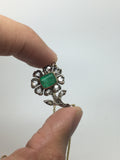 IxH Collab Early Emerald and Diamond Flower Necklace - Ishy Antiques
