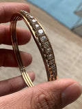 Reserved Old Cushion Cut Diamond Bangle