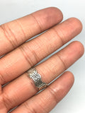 Vintage sterling silver posey ring with French inscription " Vous Avez Mon Coeur"