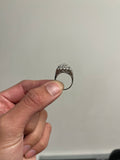 3/3 2.66 carat elongated Cushion cut diamond ring
