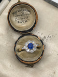 Art Deco Sapphire & Diamond Ring