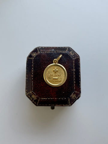 Unoaerre 18ct Gold Di Ieri Di Domani Augis Pendant