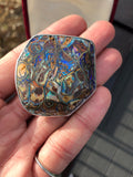 20th Century Wood Opal specimen in silver