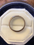 Reserved! 3 Enamel Silver Band with Floral Detail