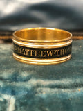 Rev Matthew Thomas 1812 Mourning Band