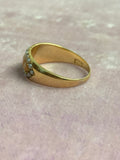 18ct Gold Victorian Coral and Pearl Ring