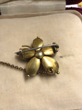 Victorian Amethyst Gold Pansy Brooch