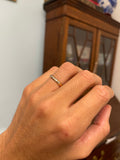 Russian 14ct Gold 5 Diamond Set Band