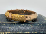 Edwardian 9ct Gold Buckle Bangle