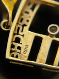 9ct Gold Porsche Key Chain With Carabiner
