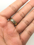 In Memoriam Victorian 18ct Gold Enamel And Diamond Mourning Ring - Ishy Antiques