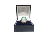 Stunning 1930's Opal and rose cut Diamond Ring - Ishy Antiques