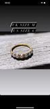 Citrine and Pearl Brooch and Pearl Half Hoop
