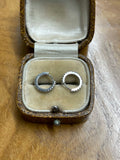 18ct White and Yellow Gold Diamond Earrings