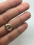 Reserved! Heart in Hand gold Signet Ring - Ishy Antiques
