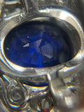 18ct Burma No Heat Sapphire And Diamond Ring