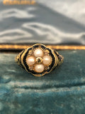 Georgian Pearl and Diamond Ring