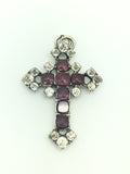 Georgian Garnet & Paste Cross Pendant - Ishy Antiques
