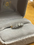 18ct and platinum Old cut Diamond Five Stone Ring