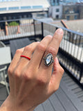 Dutch Revival Diamond Navette Ring