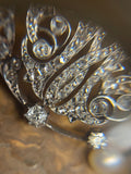 2/2 Victorian M Diamond and Pearl Monogram Brooch